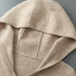 PURE EXTRA-FINE MERINO WOOL ZIPPER HOODIE