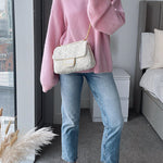Margovil Crewneck Drop Shoulder Comfy Pullover Sweater