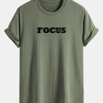 Regular Fit Vague Focus Print Cotton T-Shirt