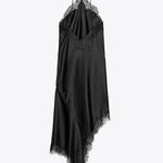 Halter Neck Lace Patchwork Dress