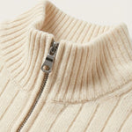 Léon Beige Rib Vest