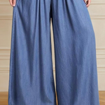 Loose Wide Leg Buttoned Solid Color Zipper Jean Pants Bottoms Trousers