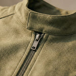 Matteo Suede-Effect Zip Jacket