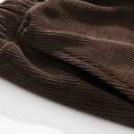 Slogan Back Print Relax Fit Hoodie & Straight Leg Corduroy Pants