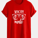 Regular Fit Vacay Mode Print Cotton T-Shirt