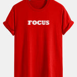 Regular Fit Vague Focus Print Cotton T-Shirt