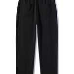 Relax Fit Long Sleeve 2 In 1 Waffle T-Shirt & Single Pleat Drawstring Straight Leg Pants