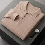 PURE EXTRA-FINE MERINO WOOL CLASSIC SWEATER POLO
