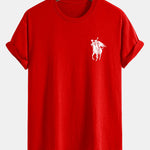 Regular Fit Pumpkin Headless Horseman Print Cotton T-Shirt