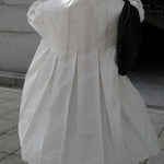 Long Sleeves Buttoned Pleated Solid Color Lapel Midi Dresses Shirt Dress