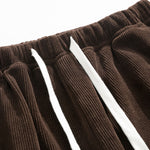 Slogan Back Print Relax Fit Hoodie & Straight Leg Corduroy Pants