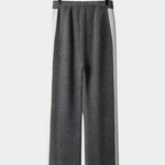 PURE EXTRA-FINE MERINO WOOL WIDE LEISURE TROUSERS