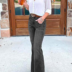 Margovil Distressed Bell Bottom Skinny Jeans