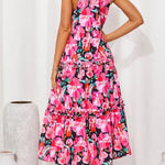 Women's Halter Neck Floral Print Vacation Dress