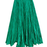 A-Line Irregular Clipping High-Waisted Pleated Solid Color Skirts