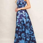 SAPPHIRE FLORAL MAXI DRESS