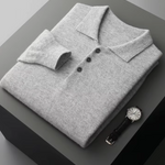 PURE EXTRA-FINE MERINO WOOL CLASSIC SWEATER POLO