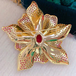 Margovil Blooming luxury Inspiring Elegance Flower Crystal Brooch