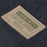 Corduroy Drawstring Shorts With Letter Label