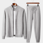 PURE EXTRA-FINE MERINO WOOL LUZZO SET - LIGHT GRAY