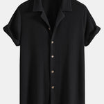Waffle Textured Cuban Shirt