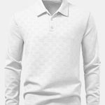 Long Sleeve Stripe Polo Shirt