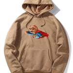 Superhero Bear Print Hoodie