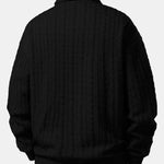 Relax Fit Twisted Jacquard Polo Sweatshirt