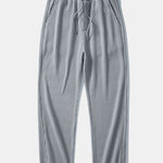 Long Sleeve Waffle Mock Neck T-Shirt & Drawstring Knitted Waffle Pants