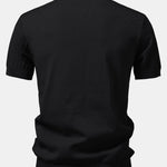Contrast Textured Knit Polo