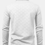 Long Sleeve Stripe Polo Shirt