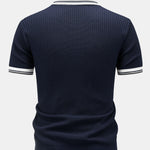 Contrast Trim Knit Polo Shirt