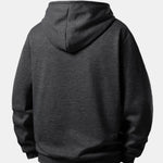 Christmas Dachshund Print Teddy Fleece Lined Drawstring Hoodie
