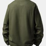 Relax Fit Waffle 2 In 1 Notched Collar T-Shirt & Drawstring Knitted Waffle Pants