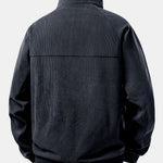 Quarter Zip Corduroy Raglan Sleeve Sweatshirt
