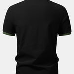 Contrast Raglan Sleeve Polo