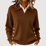 Selena | Elegant Buttoned Sweater
