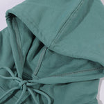 Rose Print Cotton Hoodie