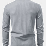 3 Pieces Long Sleeve Waffle Mock Neck T-Shirt
