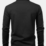 Long Sleeve Stripe Polo Shirt