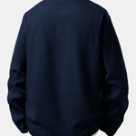 Relax Fit Waffle 2 In 1 Notched Collar T-Shirt & Drawstring Knitted Waffle Pants