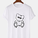 Melting Bear Print T-Shirt