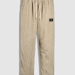 Men's Textured Half Button Corduroy Long Sleeve Shirt and Casual Pants Set