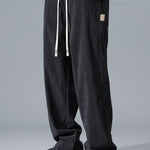 Fashion Bear Taking Photo Print Relax Fit Hoodie & Straight Leg Corduroy Pants