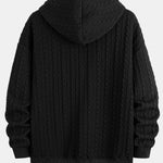 Relax Fit Twist Jacquard Zip Up Hoodie & Twisted Jacquard Straight Leg Pants