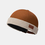 Retro Adjustable Street Style Brimless Docker Beanie Hat
