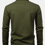 Long Sleeve Stripe Polo Shirt