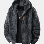 Geometric Jacquard Teddy Hoodie & Geometric Jacquard Pants