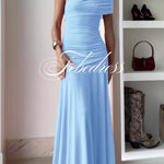 Off Shoulder Ruched Flare Maxi Dress(in 9 Colors!)