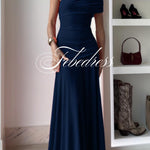 Off Shoulder Ruched Flare Maxi Dress(in 9 Colors!)